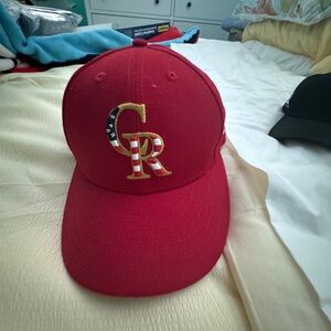 Colorado Rockies Red New Era 7 1/8 hat
